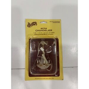 Houseworks 2754 Dollhouse Miniature Chandelier 1 Inch Scale 12 Volt Gold Tone